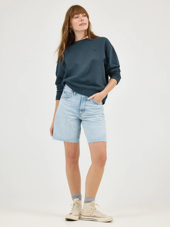 Women's Button Fly Slouch Bermuda - Image 8