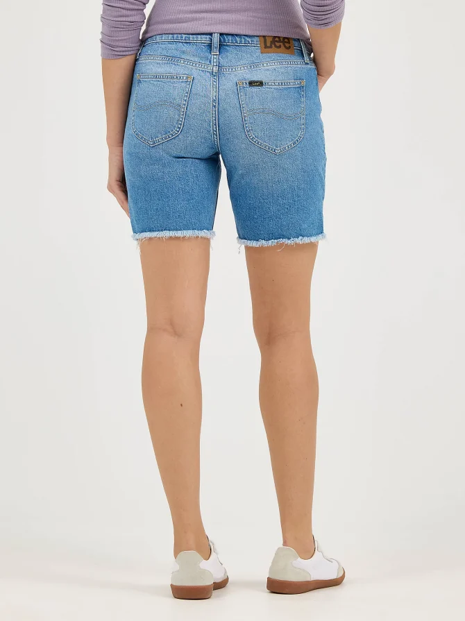 Women's Legendary Frayed Hem Side Slit Short - Image 3