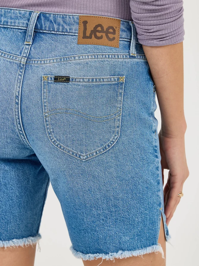 Women's Legendary Frayed Hem Side Slit Short - Image 5