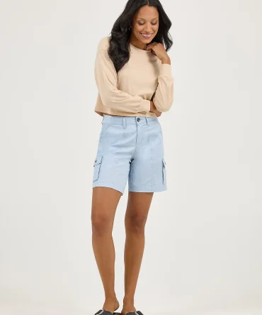 Women's Ultra Lux Comfort with Flex-to-Go Relaxed Fit Cargo Short