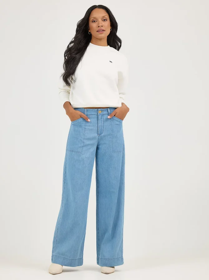 Women's Legendary High Rise Drapey Trouser Jean - Image 2