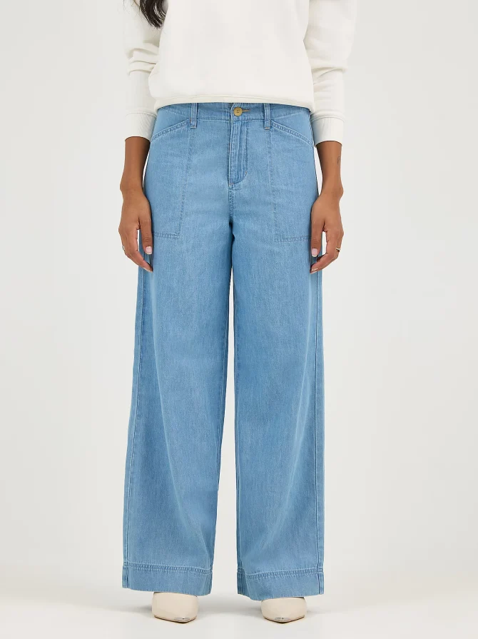 Women's Legendary High Rise Drapey Trouser Jean - Image 3