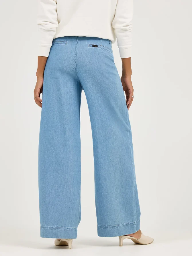 Women's Legendary High Rise Drapey Trouser Jean - Image 4