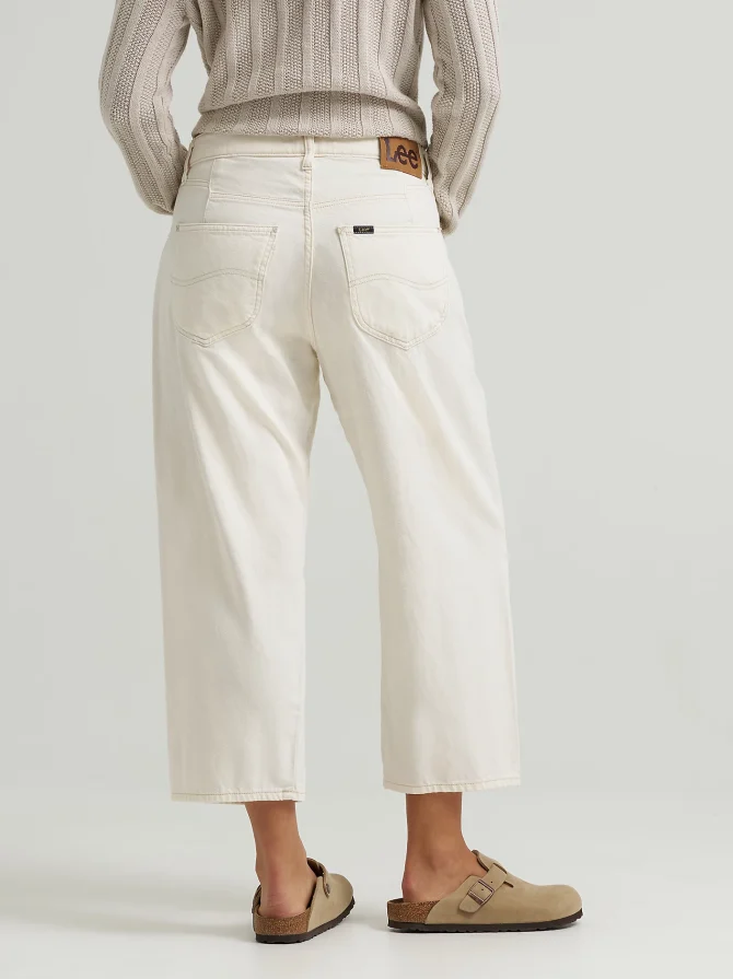 Women's Loose Crop Button-Fly Jean - Image 3