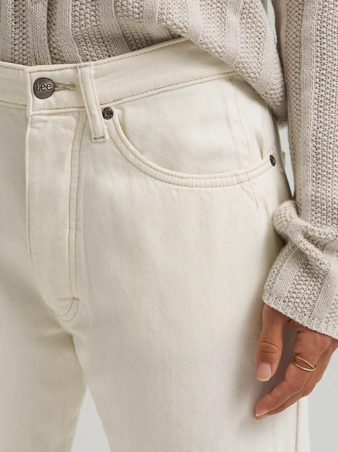 Women's Loose Crop Button-Fly Jean - Image 6