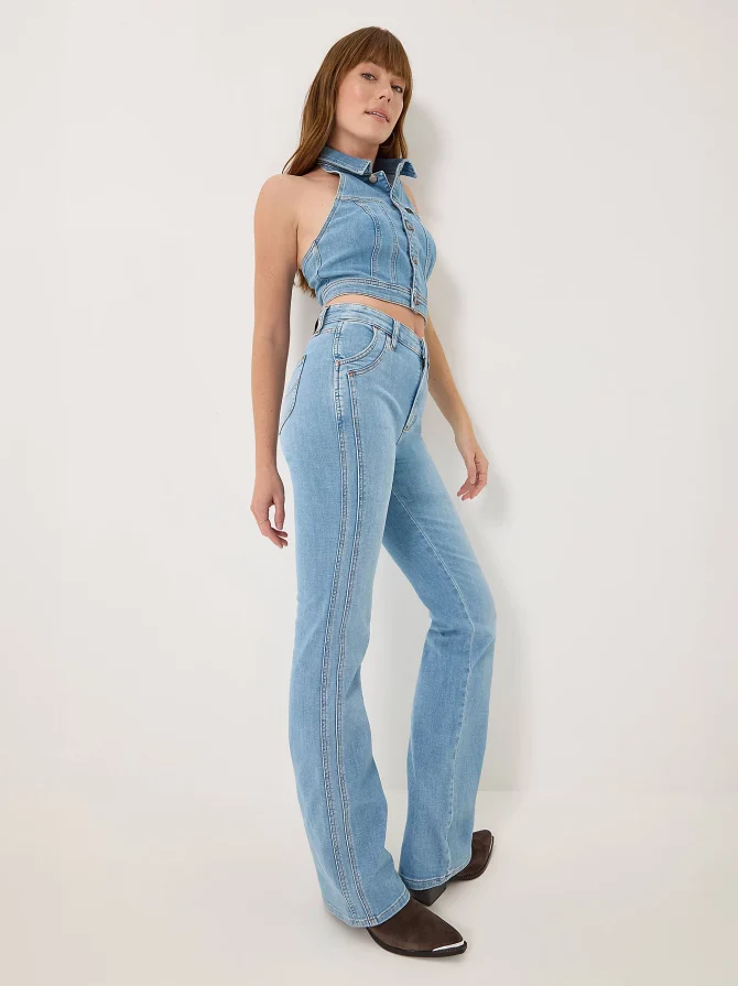 Women's High Rise Double Side Seam Bootcut Jean - Image 2