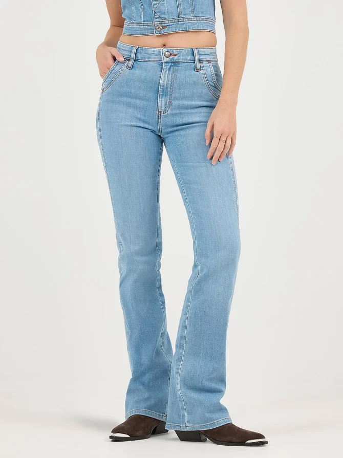 Women's High Rise Double Side Seam Bootcut Jean - Image 3