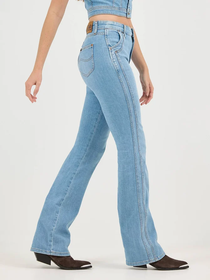 Women's High Rise Double Side Seam Bootcut Jean - Image 5
