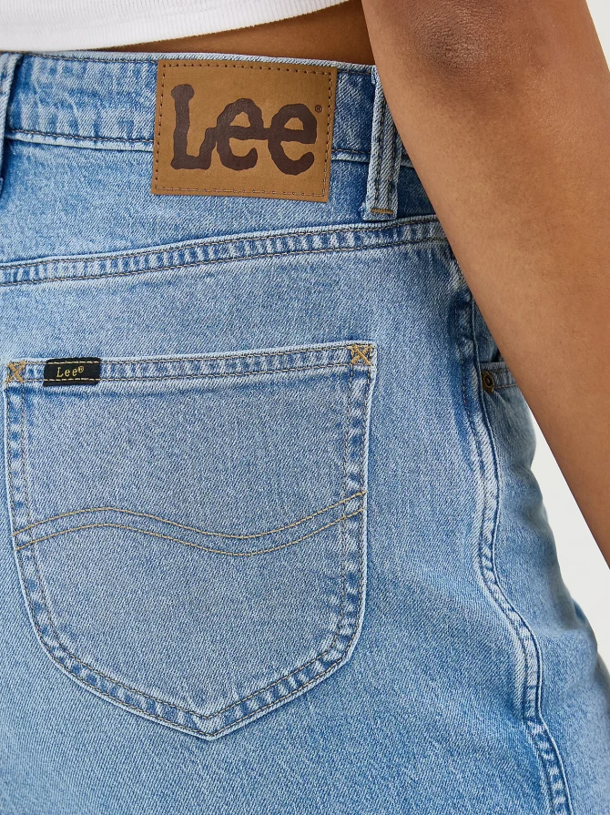 Women's Legendary Back Slit Denim Skirt - Image 5