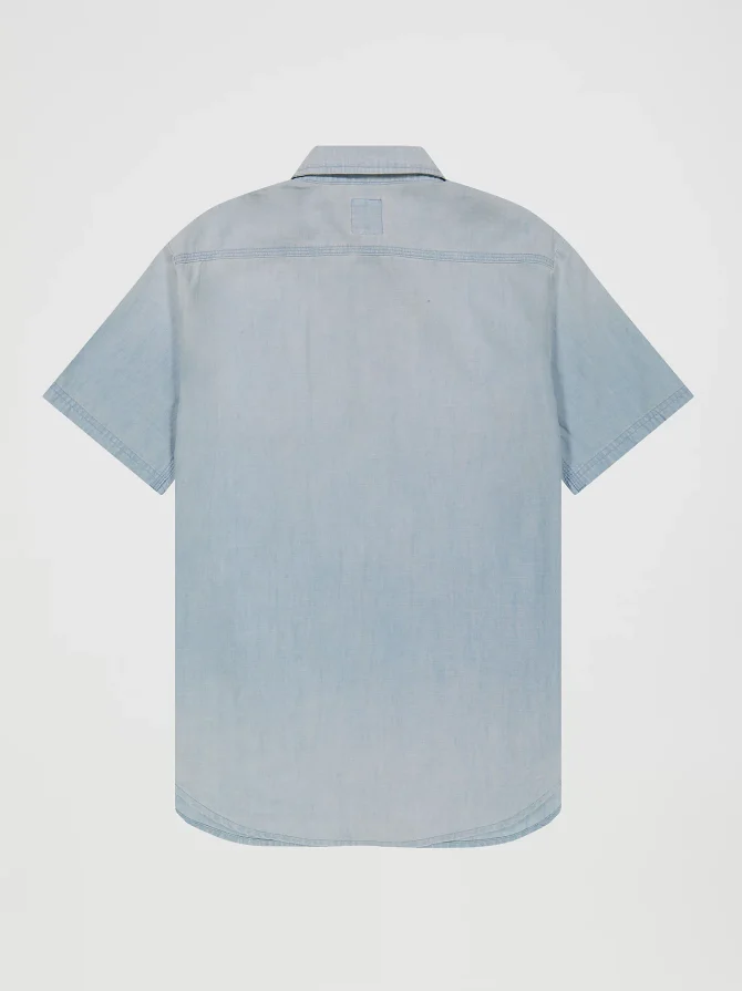 Women's Chambray Utility Button Down Shirt - Image 6