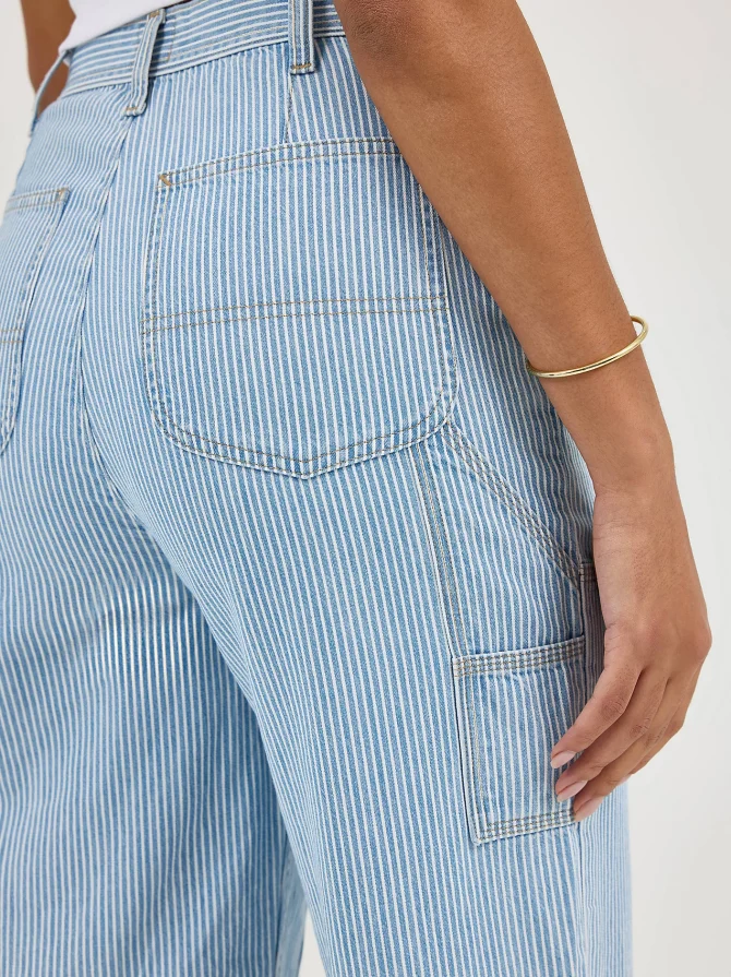 Women's Railroad Stripe Utility Carpenter Pant - Image 7