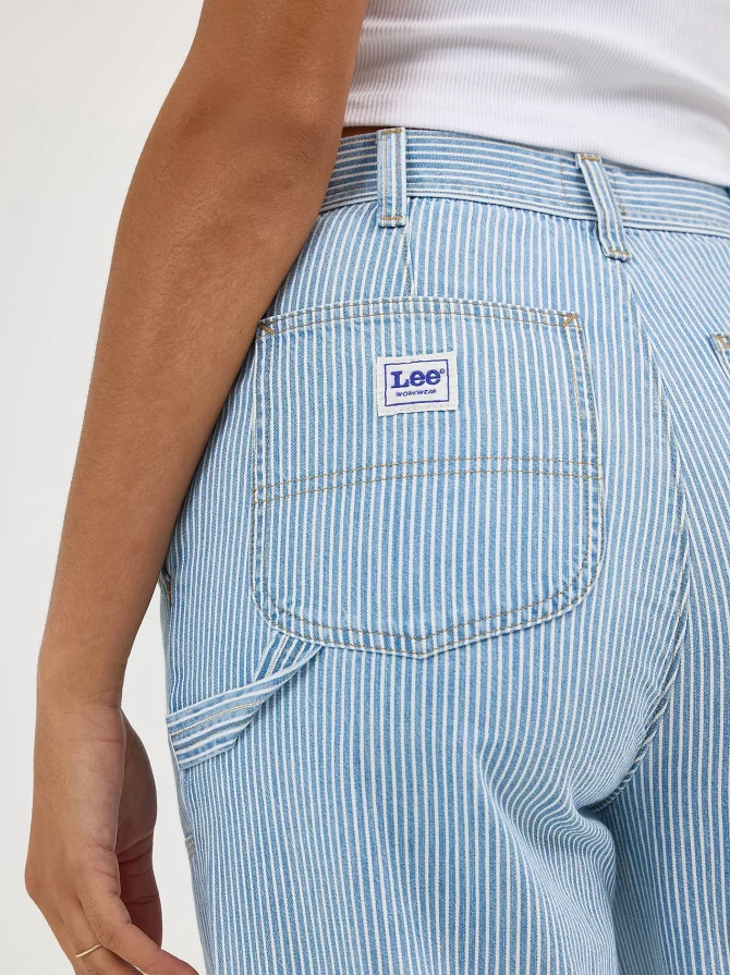 Women's Railroad Stripe Utility Carpenter Pant - Image 8