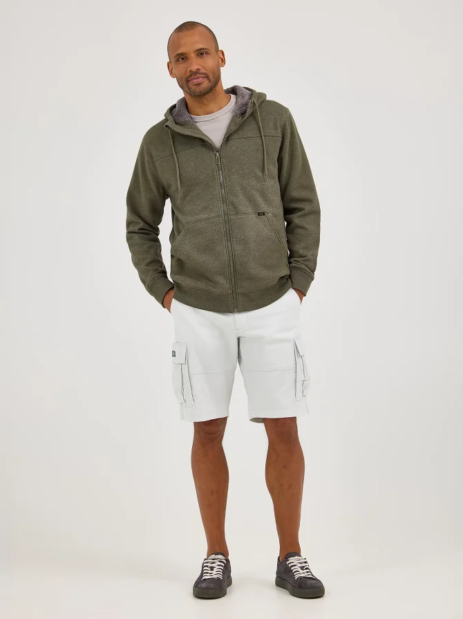 Men's Water Resistant Hooded Sherpa Jacket - Image 2