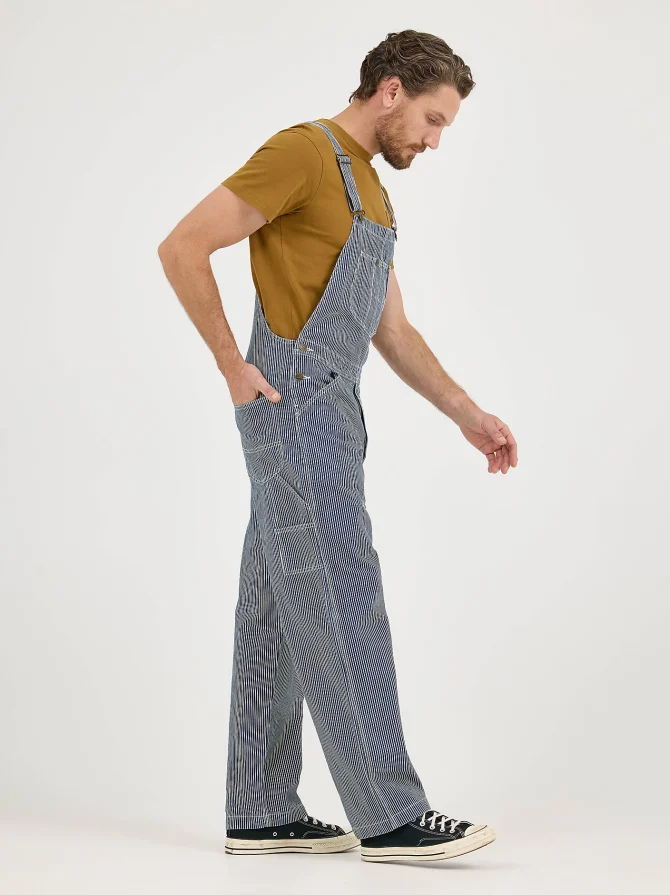 Men's Railroad Stripe Workwear Bib Overall - Image 3