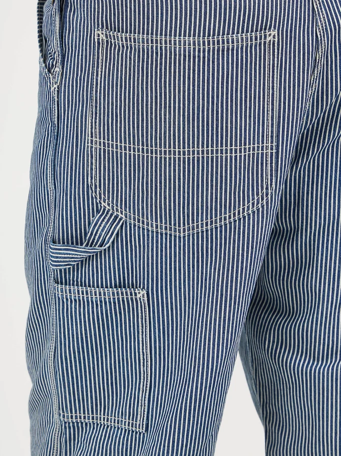 Men's Railroad Stripe Workwear Bib Overall - Image 6