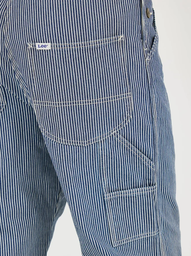 Men's Railroad Stripe Workwear Bib Overall - Image 7