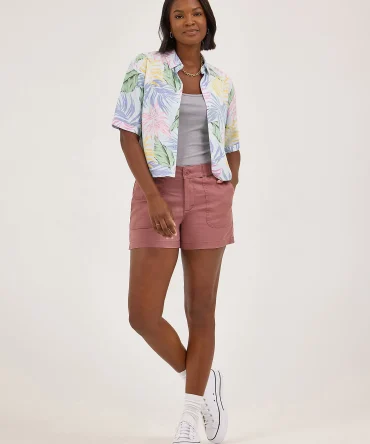 Women's Ultra Lux Comfort High Rise Pull-On Utility Short
