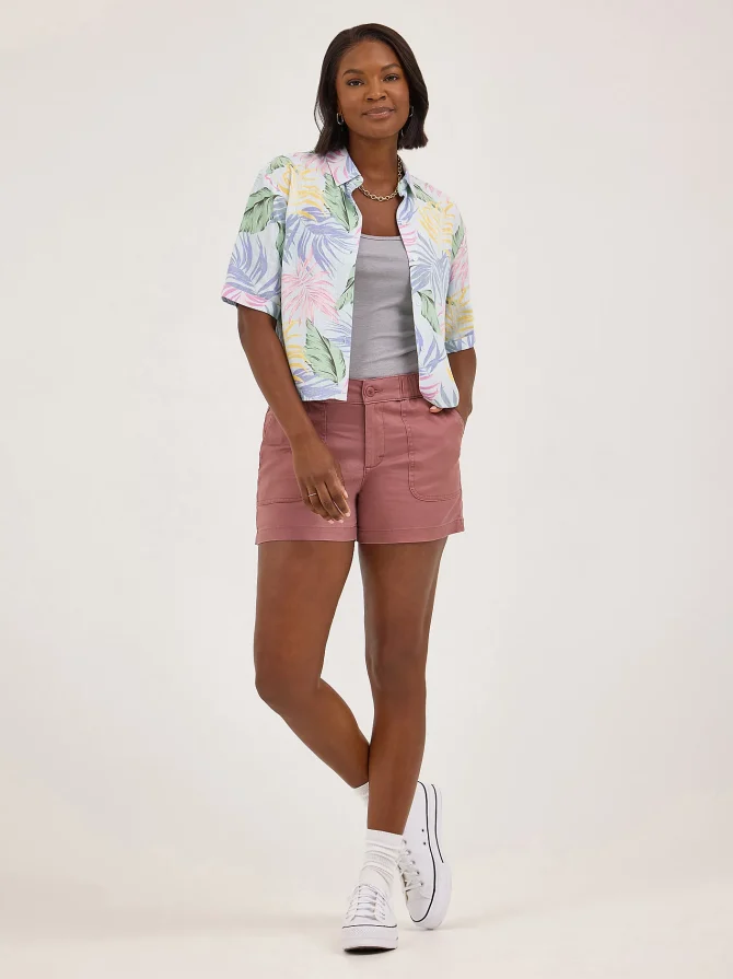 Women's Ultra Lux Comfort High Rise Pull-On Utility Short