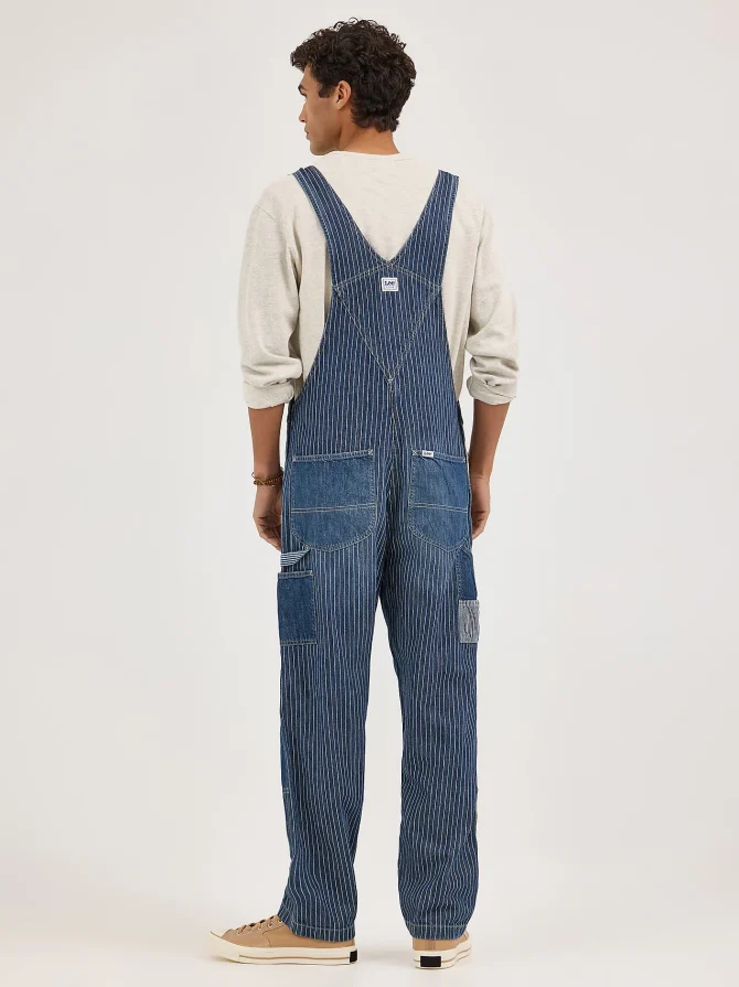 Men's Patchwork Slouch Bib Overall - Image 2