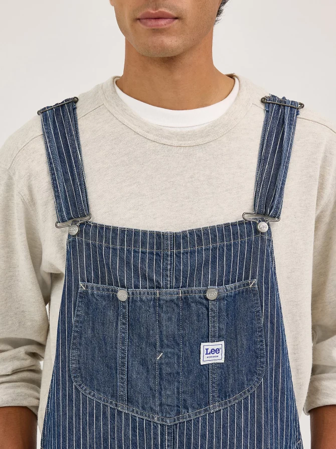 Men's Patchwork Slouch Bib Overall - Image 6