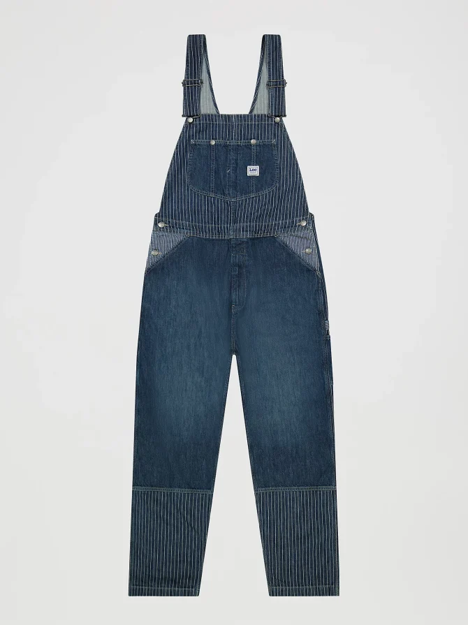 Men's Patchwork Slouch Bib Overall - Image 8