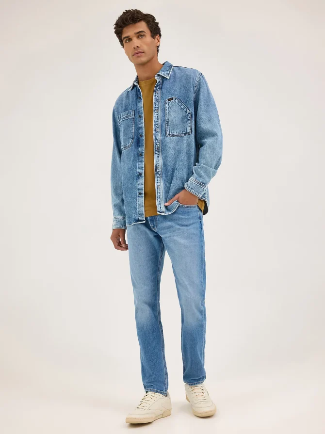 Men's Engineer Button Down Overshirt - Image 2