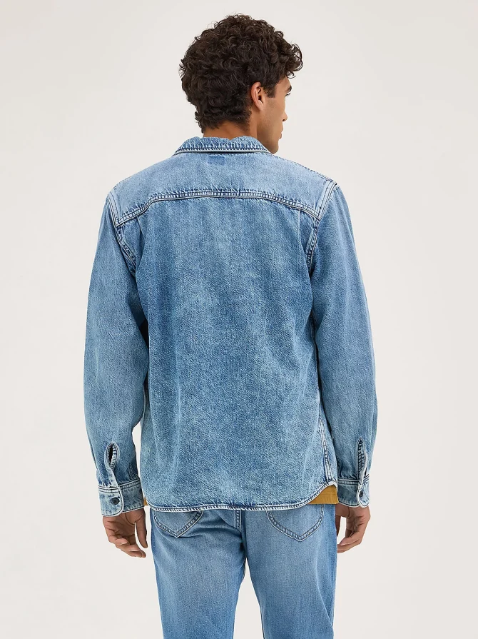 Men's Engineer Button Down Overshirt - Image 3