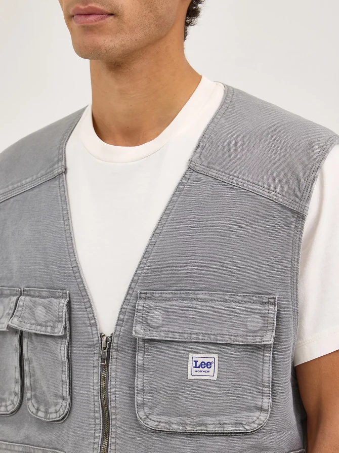 Men's Relaxed Workwear Vest - Image 4