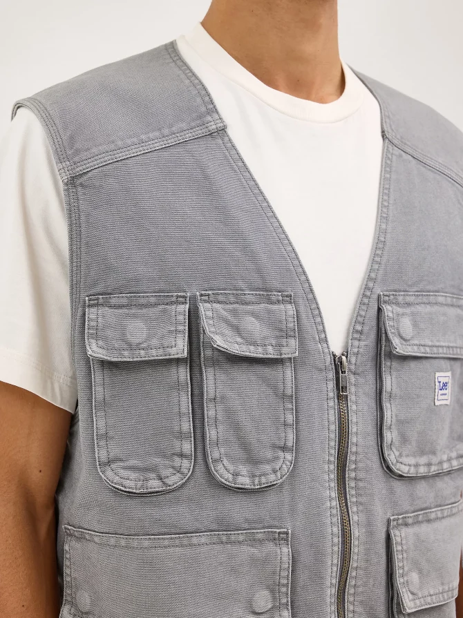 Men's Relaxed Workwear Vest - Image 5
