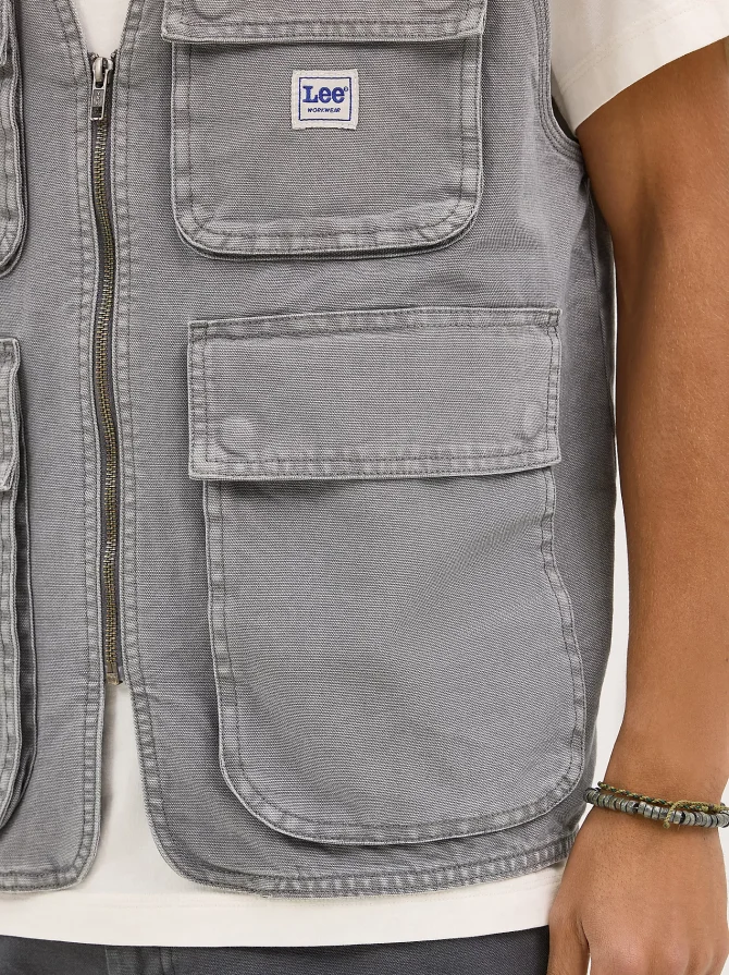 Men's Relaxed Workwear Vest - Image 6