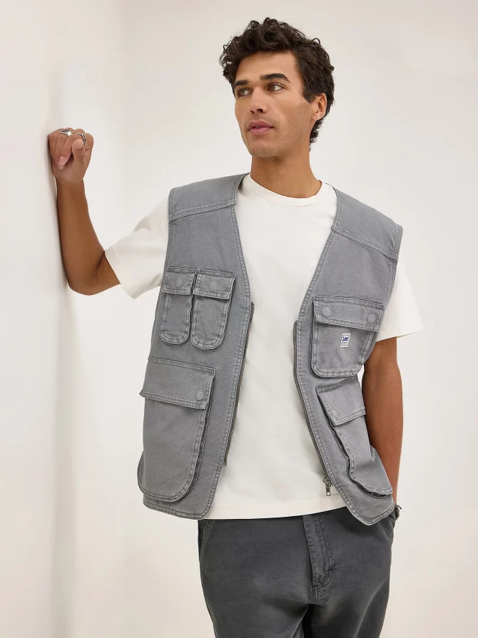 Men's Relaxed Workwear Vest - Image 7