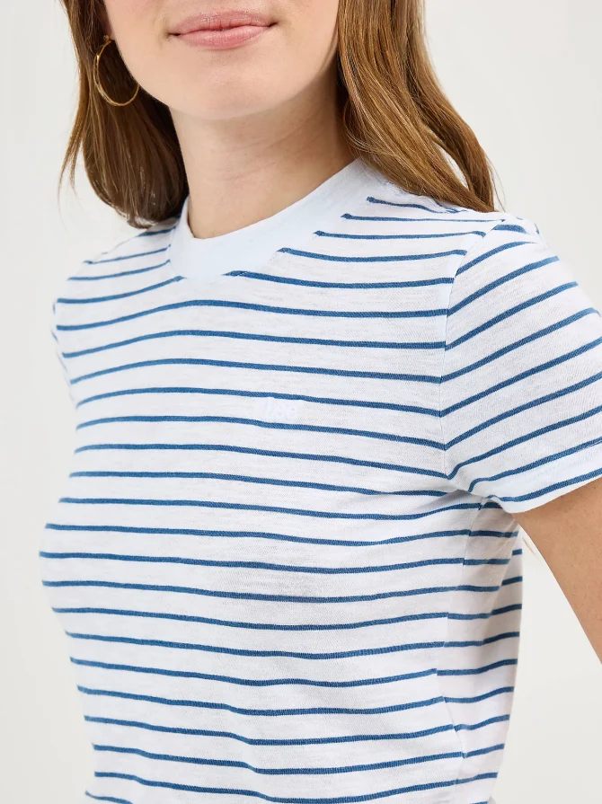 Women's Fitted Crop Logo Tee - Image 4