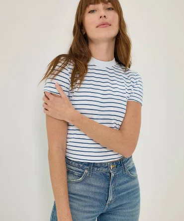 Women's Fitted Crop Logo Tee