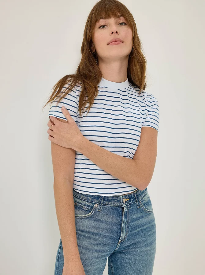 Women's Fitted Crop Logo Tee