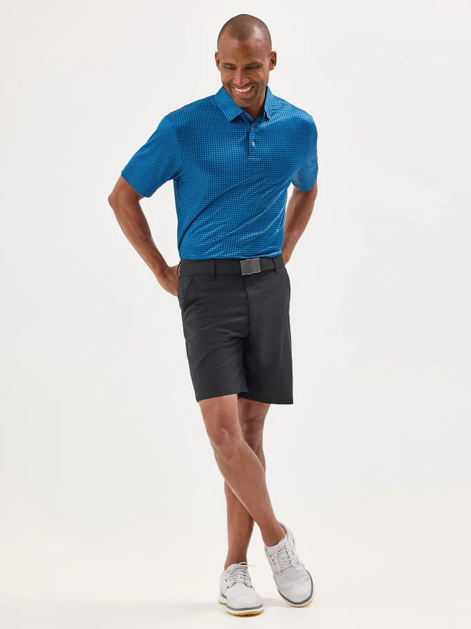 Men's Golf Series Plaid Polo Shirt - Image 5