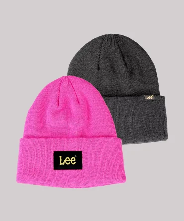 Logo Patch Beanie Set