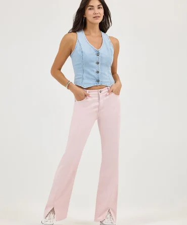 Women's Forward Curved Seam Split Bootcut Jean