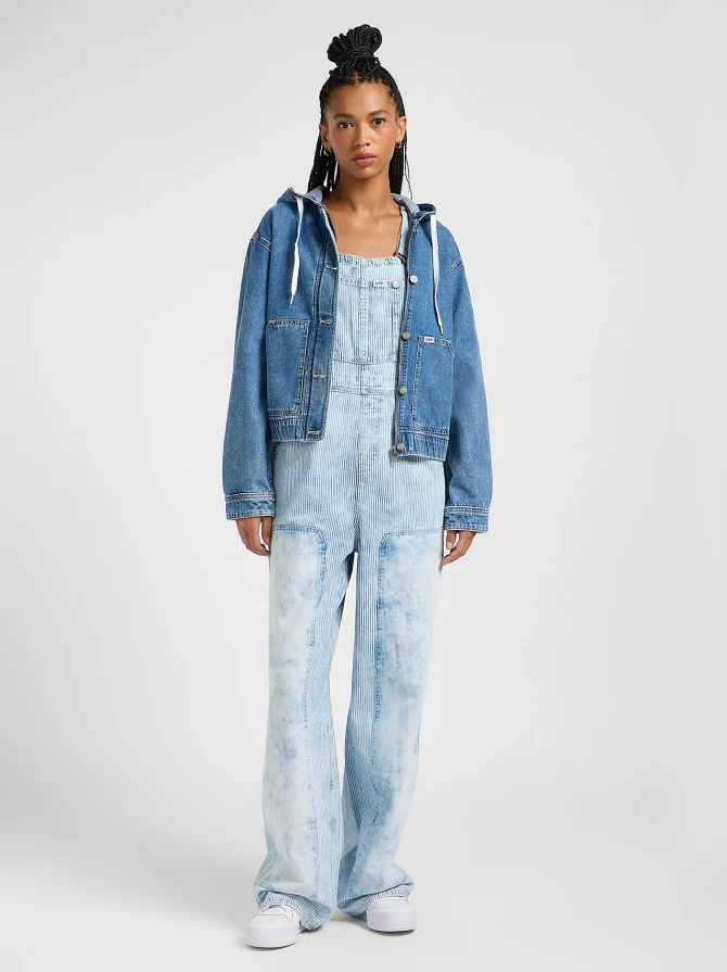 Women's Light Weight Denim Utility Jacket - Image 2