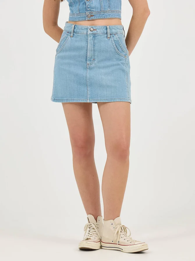 Women's Double Side Seam Mini Skirt - Image 2