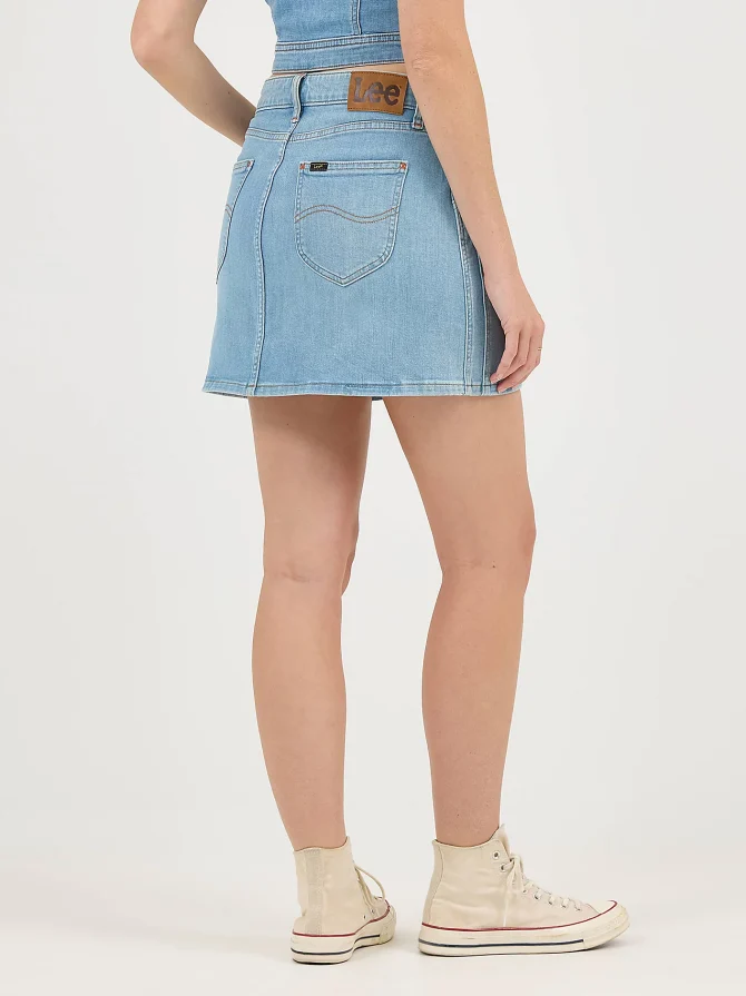 Women's Double Side Seam Mini Skirt - Image 3