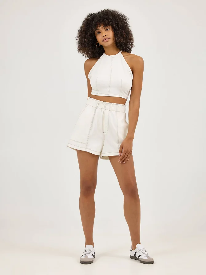 Women's High Rise Loose Pull On Short - Image 6