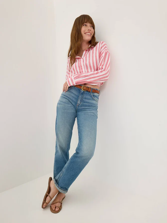 Women's Elastic Waist Pocketless Shirt - Image 2