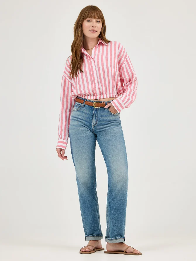 Women's Elastic Waist Pocketless Shirt - Image 4
