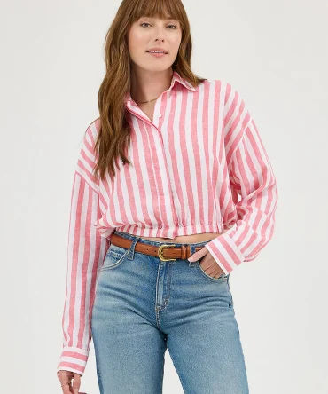 Women's Elastic Waist Pocketless Shirt