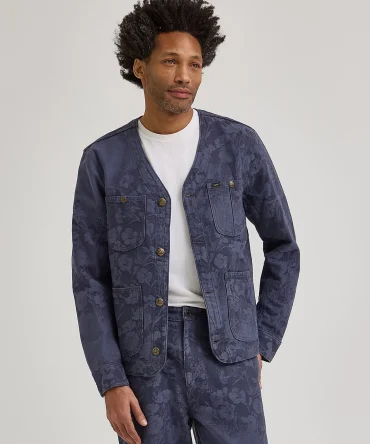 Men's Lee® x Paul Smith Jacquard Collarless Chore Coat
