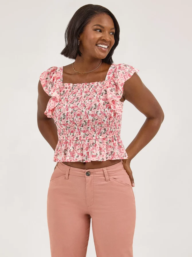Women's Floral Print Baby Doll Tank