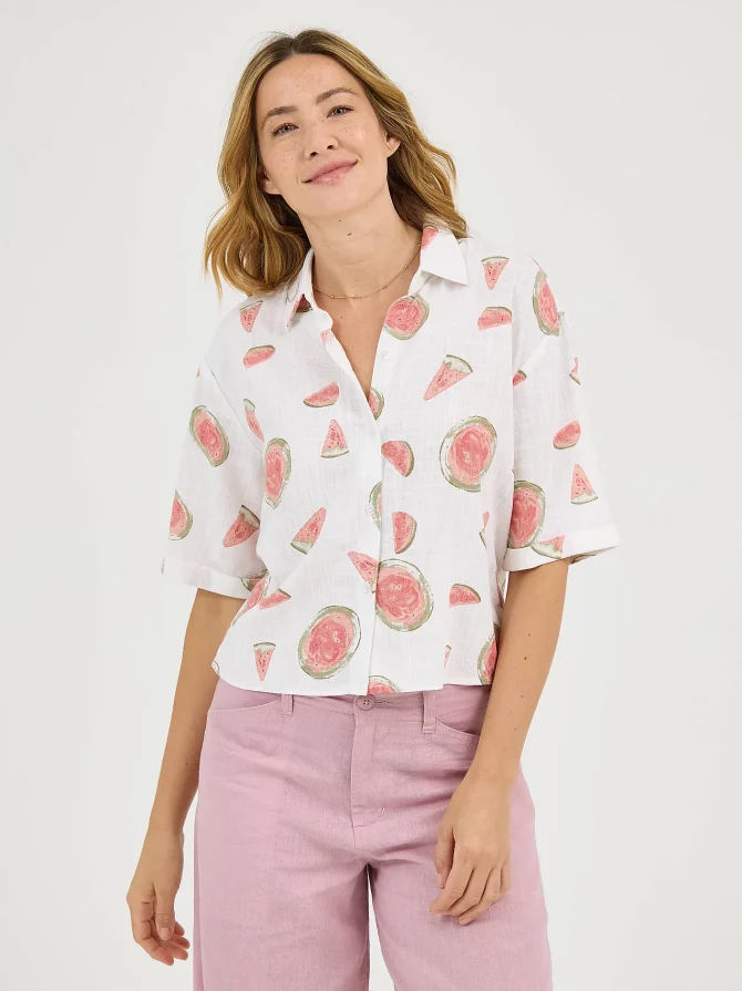 Women's Crop Fit Camp Shirt