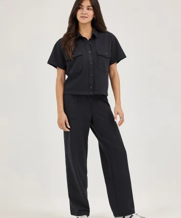 Women's High Rise Loose Utility Drawstring Pant