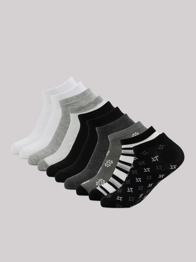 Women's 10-Pack Fashion Low Cut Socks