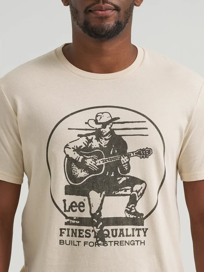 Men's Acoustic Guitar Graphic Tee - Image 3